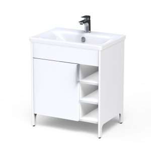 Mobilier baie – Masca lavoar cu usa si polite – alb – 62x78x44 – Bolt 65