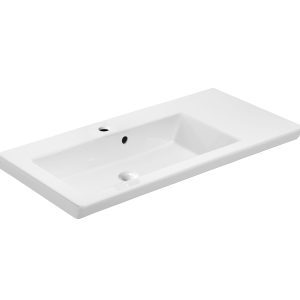 Lavoar baie – ceramica alb – 85x16x44 – Isik 85