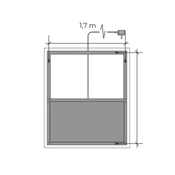 Oglinda baie Avonia 70x100