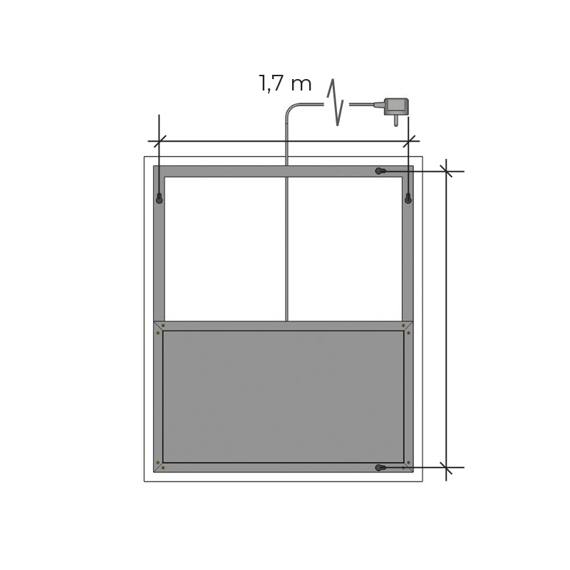 Oglinda baie Avonia 70x100